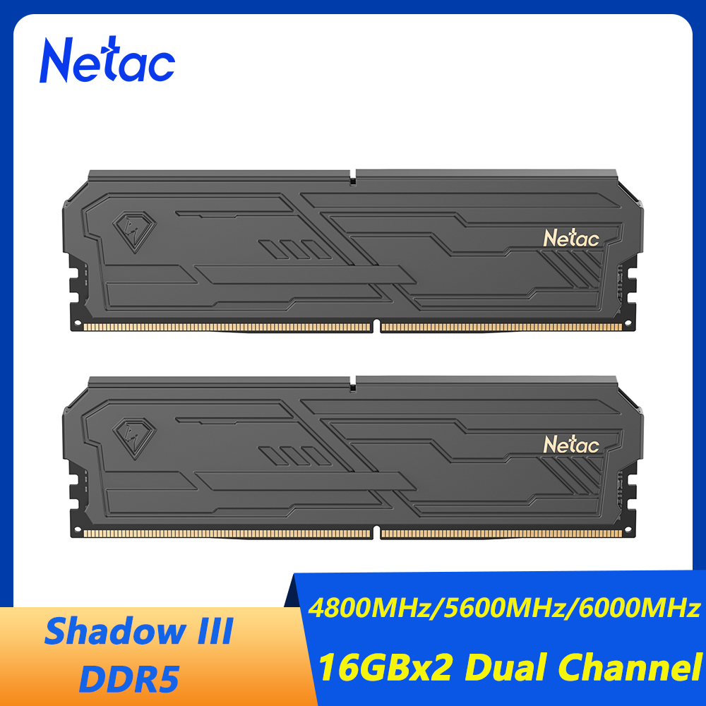 Ddr5 16Gb 6000Mhz - Netac DDR5 Geheugen Ram Shadow III