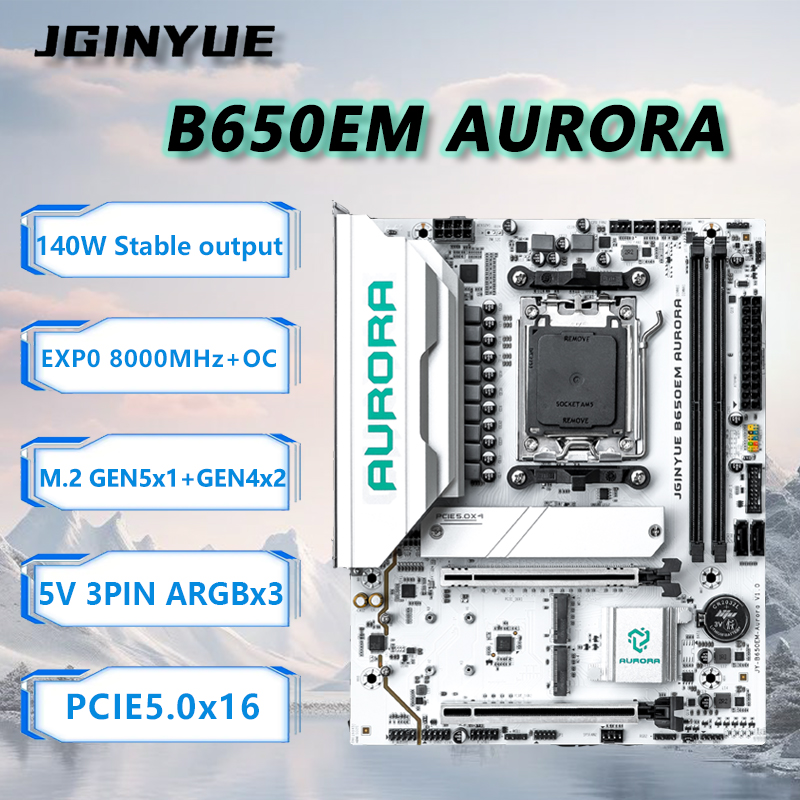 Ddr5 Rgb Ram - JGINYUE B650M AURORA Nieuw moederbord M-ATX