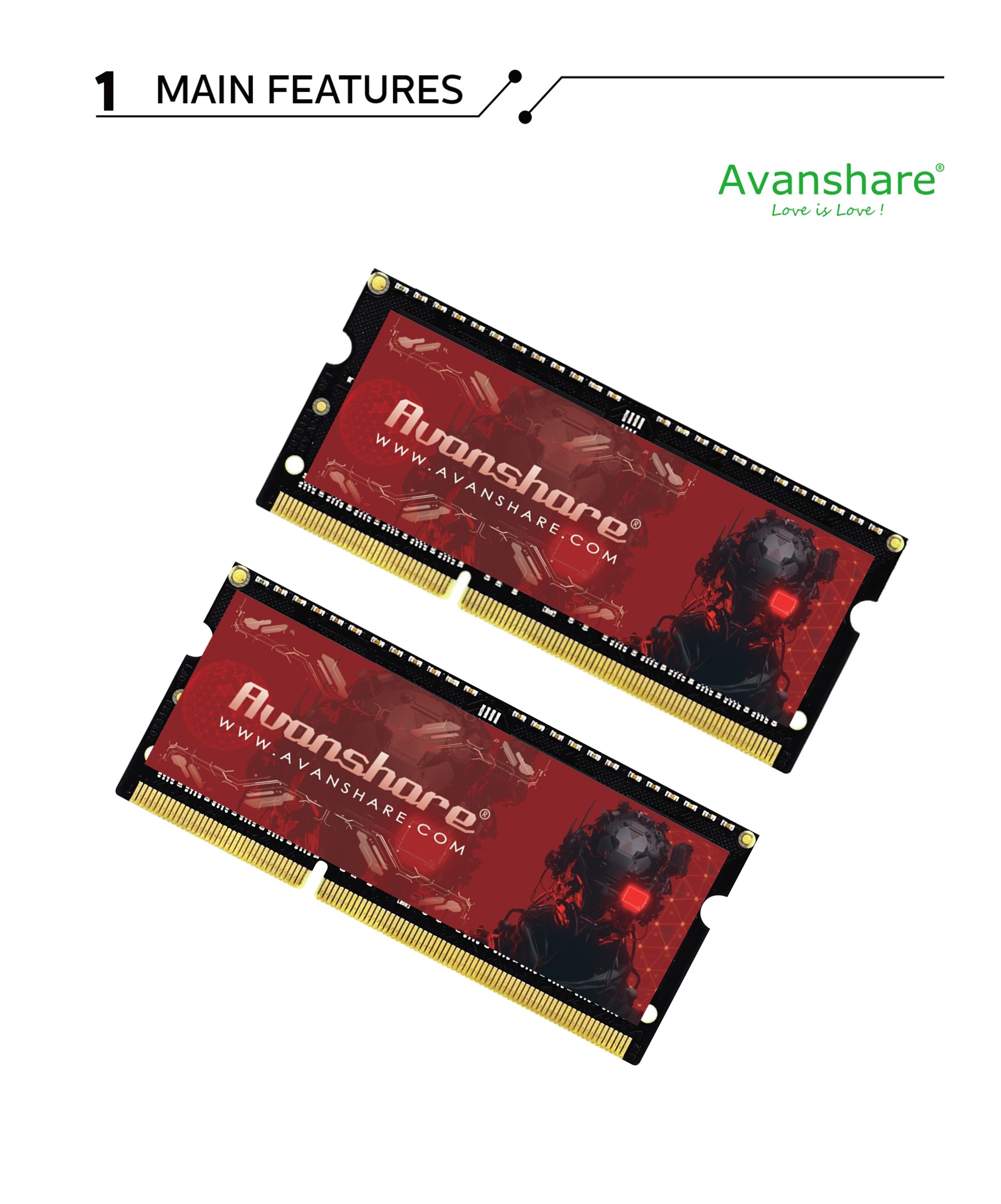 Avanshare RAM-geheugen DDR5 DD - Ddr5 8Gb recensie en prijs