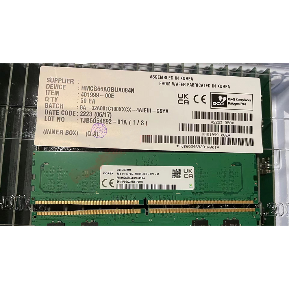 1 pcs HMCG66AGBUA084N RAM 8GB  - Ddr5 8Gb recensie en prijs