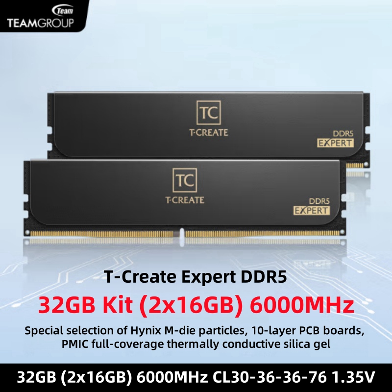 TEAMGROUP T-Create Expert CL30 - Ddr5 6000Mhz recensie en prijs
