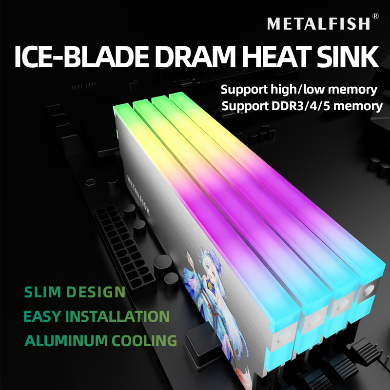METALFISH DRAM Heatsink 5V-3PI - Ddr5 Rgb Ram recensie en prijs