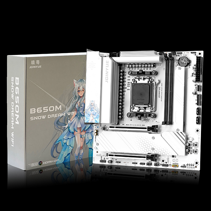 JGINYUE B650M Sneeuw Droom WiF - Ddr5 Rgb Ram recensie en prijs